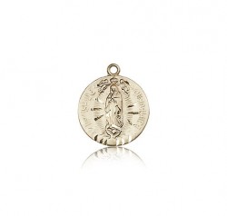 Our Lady of Guadalupe Medal, 14 Karat Gold [BL6097]