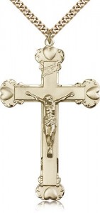 Crucifix Pendant, Gold Filled [BL4754]