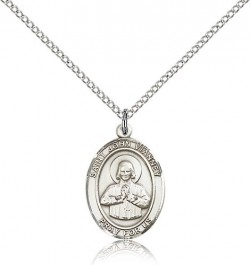 St. John Vianney Medal, Sterling Silver, Medium [BL2383]