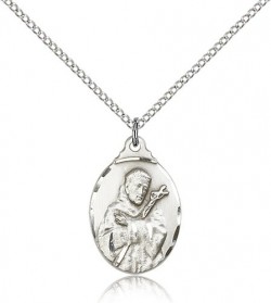 St. Francis Medal, Sterling Silver [BL4504]