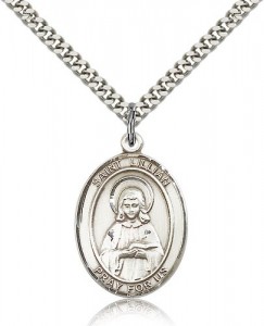 St. Lillian Medal, Sterling Silver, Large [BL2616]