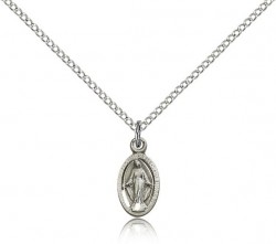Miraculous Medal, Sterling Silver [BL5793]