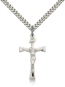 Maltese Crucifix Pendant, Sterling Silver [BL5359]