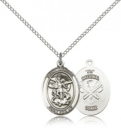 St. Michael National Guard Medal, Sterling Silver, Medium [BL2908]