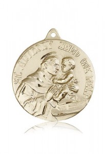 St. Anthony Medal, 14 Karat Gold [BL4237]