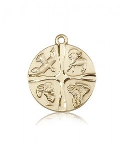 Christian Life Medal, 14 Karat Gold [BL6779]