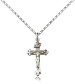 Crucifix Pendant, Sterling Silver [BL4783]
