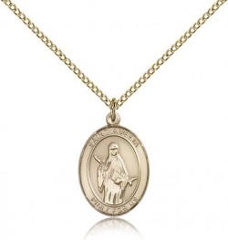 St. Amelia Medal, Gold Filled, Medium [BL0685]