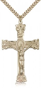 Crucifix Pendant, Gold Filled [BL4685]