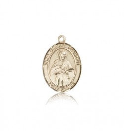 St. Gabriel Possenti Medal, 14 Karat Gold, Medium [BL1844]
