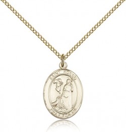 St. Rocco Medal, Gold Filled, Medium [BL3271]