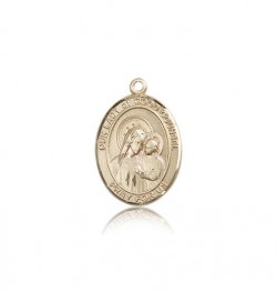 Our Lady of Good Counsel Medal, 14 Karat Gold, Medium [BL0292]