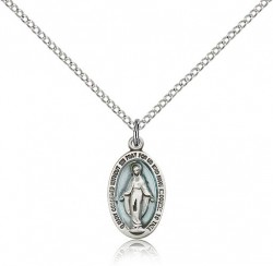 Miraculous Medal, Sterling Silver [BL5803]