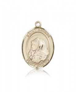 St. Bruno Medal, 14 Karat Gold, Large [BL0984]