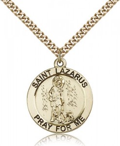 St. Lazarus Medal, Gold Filled [BL5761]