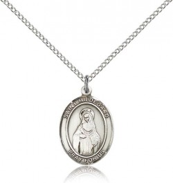 St. Hildegard Von Bingen Medal, Sterling Silver, Medium [BL2059]