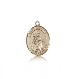 St. Isabella of Portugal Medal, 14 Karat Gold, Medium [BL2098]