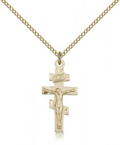 Crucifix Pendant, Gold Filled [BL6299]