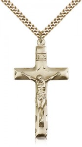 Crucifix Pendant, Gold Filled [BL4694]
