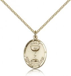 Holy Communion Medal, Gold Filled [BL4984]