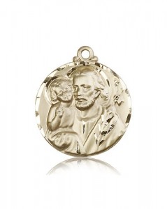 St. Joseph Medal, 14 Karat Gold [BL5890]