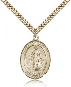 Blessed Karolina Kozkowna Medal, Gold Filled, Large [BL0013]