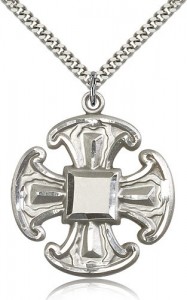 Cross Pendant, Sterling Silver [BL6807]