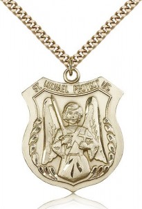 St. Michael the Archangel Medal, Gold Filled [BL6481]