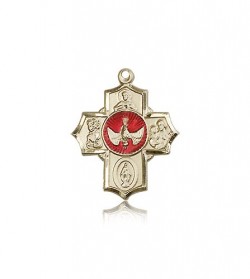 5 Way Cross Pendant, 14 Karat Gold [BL5340]