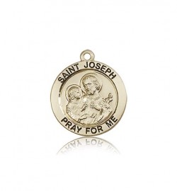 St. Joseph Medal, 14 Karat Gold [BL5699]