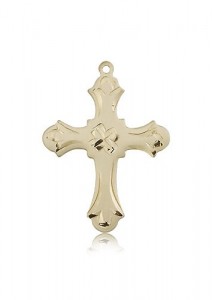 Cross Pendant, 14 Karat Gold [BL6754]