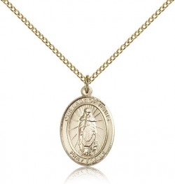Our Lady of Tears Medal, Gold Filled, Medium [BL0457]