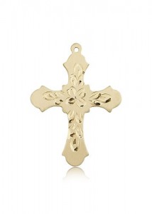 Cross Pendant, 14 Karat Gold [BL6755]