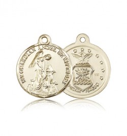 Air Force Guardain Angel Medal, 14 Karat Gold [BL4432]
