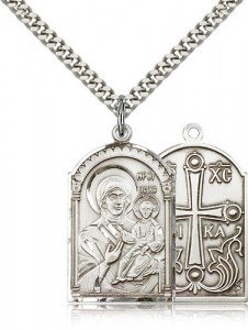 Mother of God Medal, Sterling Silver [BL4368]