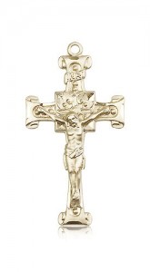 Crucifix Pendant, 14 Karat Gold [BL4482]