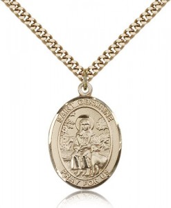 St. Germaine Cousin Medal, Gold Filled, Large [BL1974]