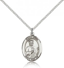 St. Jude Thaddeus Medal, Sterling Silver, Medium [BL2473]