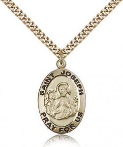 St. Joseph Medal, Gold Filled [BL5647]