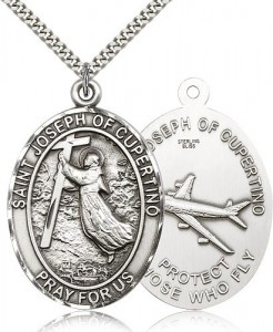 St. Joseph of Cupertino Medal, Sterling Silver [BL6789]
