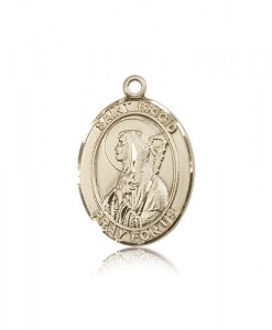 St. Brigid of Ireland Medal, 14 Karat Gold, Large [BL0975]