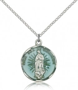 Our Lady of Guadalupe Medal, Sterling Silver [BL5331]