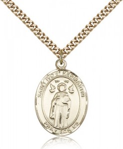 St. Ivo Medal, Gold Filled, Large [BL2136]