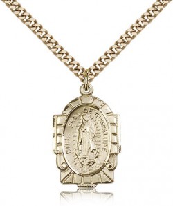 Our Lady of Guadalupe Medal, Gold Filled [BL5336]