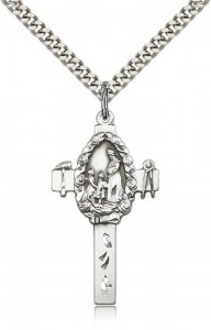 Cross Pendant, Sterling Silver [BL6713]