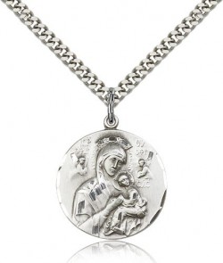 Our Lady of Perpetual Help Medal, Sterling Silver [BL4498]