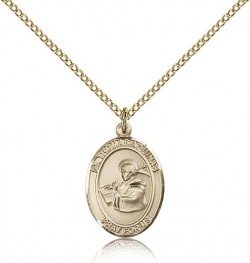 St. Thomas Aquinas Medal, Gold Filled, Medium [BL3782]