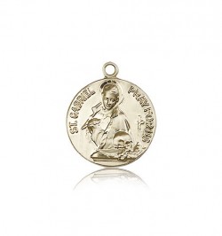 St. Gabriel of the Blessid Virgin Medal, 14 Karat Gold [BL5173]