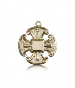 Cross Pendant, 14 Karat Gold [BL6809]