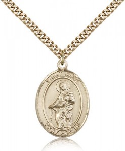 St. Jane of Valois Medal, Gold Filled, Large [BL2163]